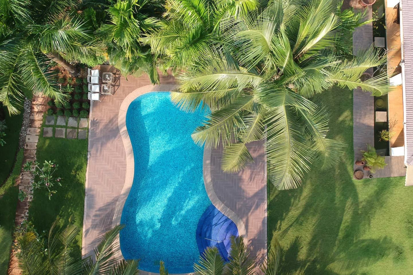 Drone Shot of Pool