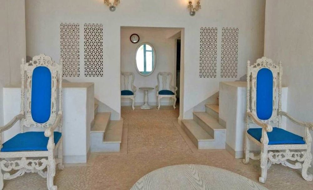 Interiors of the beach villa