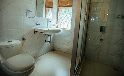  washroom at casa britona