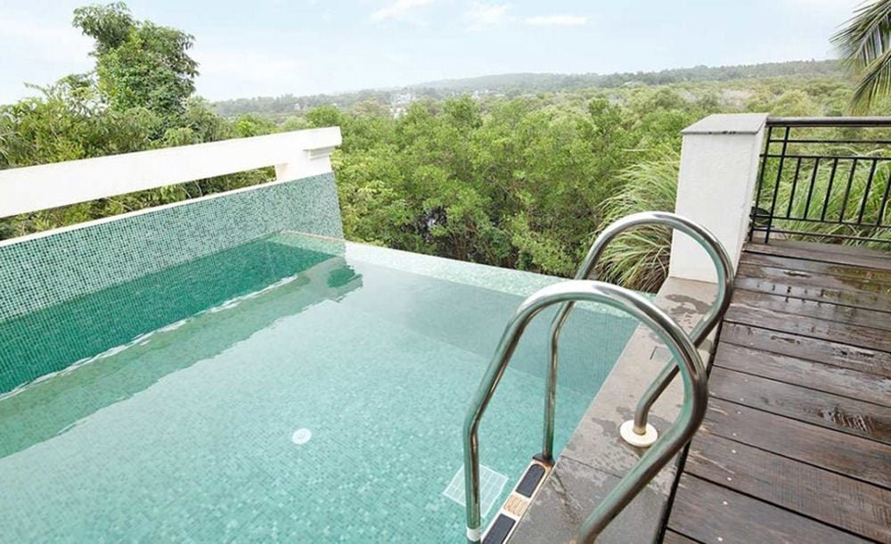 Private pool At villa Indigo