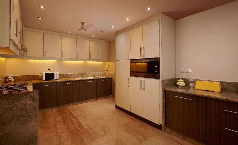 fully equipped kitchen at infini