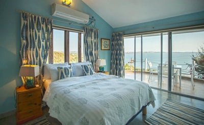 sea view from villa raga Bedroom