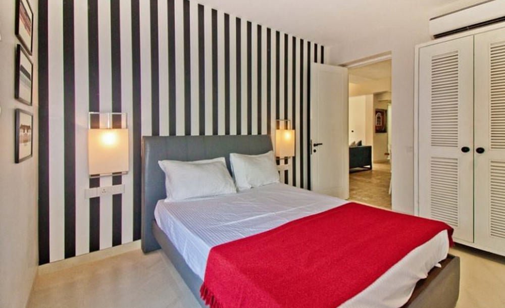 King SIzed Bedroom at villa Sky
